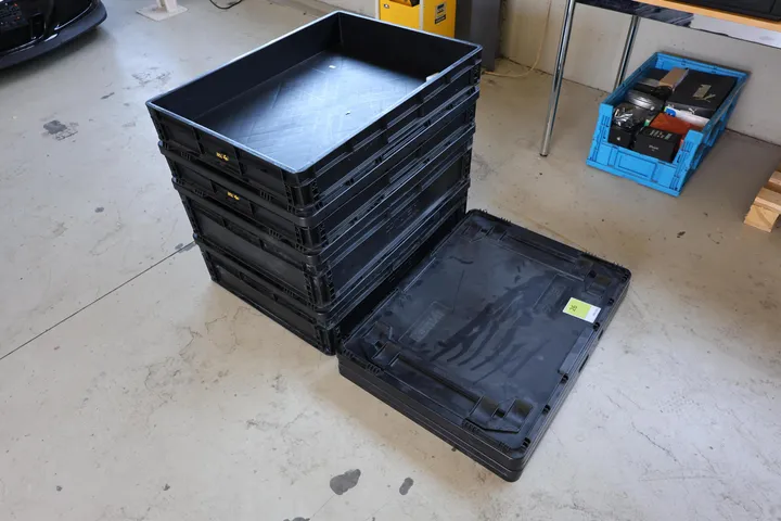 4x AUER EPA / ESD Lagerkisten ca. 80 x 60 cm mit Deckel